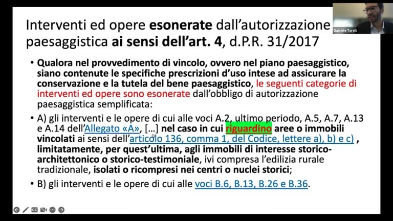 Guida pratica all’allegato B del D.P.R. 31/2017