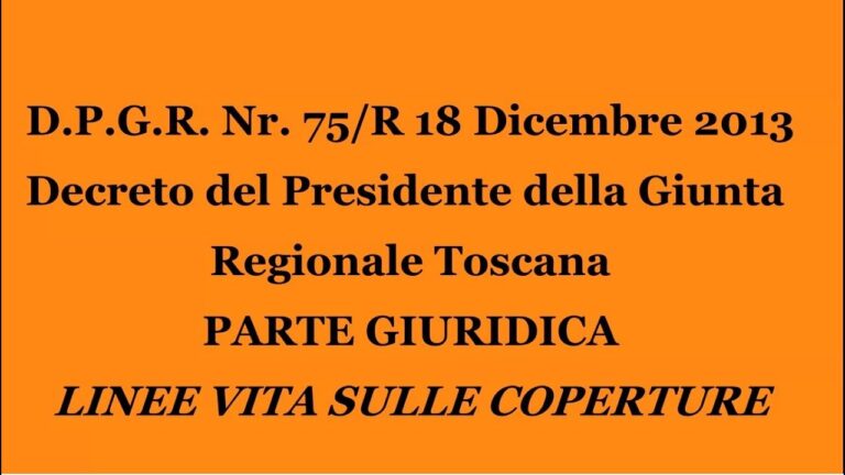 Guida pratica al D.P.G.R. 75/R/2013