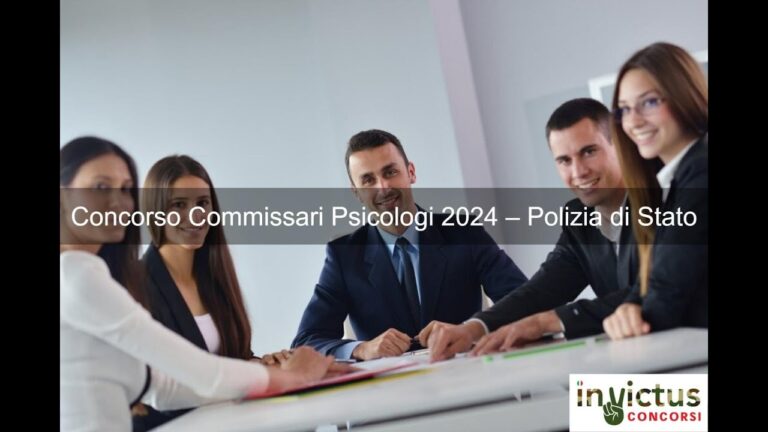 Guida al Concorso per Psicologi della Polizia