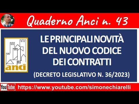 Guida pratica al nuovo codice appalti: il quaderno anci