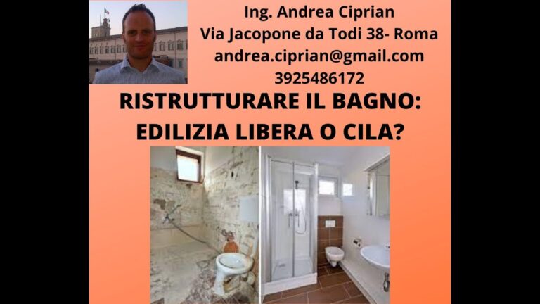 Ristrutturazione Bagno: Differenze tra CILA e SCIA