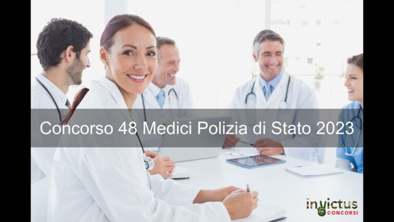 Guida completa al concorso medico della polizia