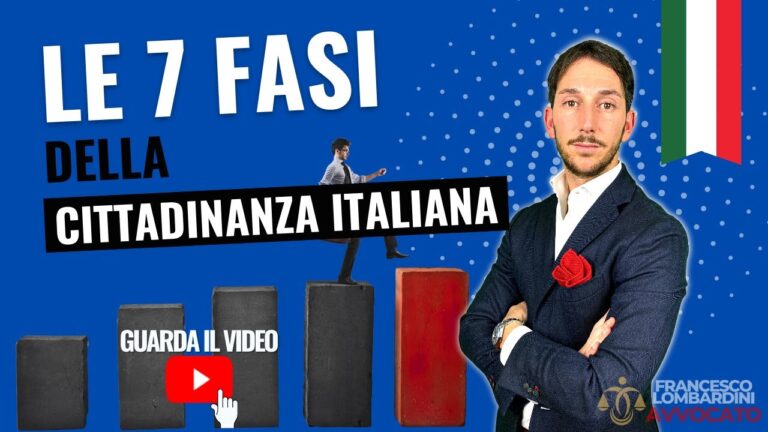 Le 7 fasi della cittadinanza italiana