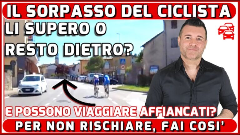 Occupazione della carreggiata extraurbana da parte dei ciclisti