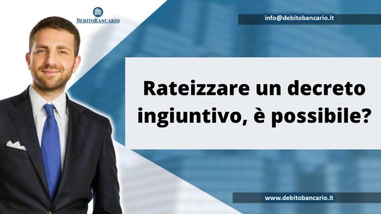 Rateizzazione di un Decreto Ingiuntivo: Possibilit&agrave; e Procedure