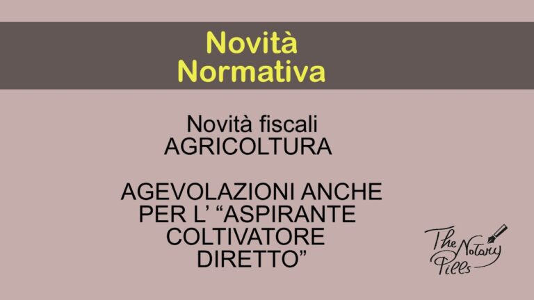 Guida al Coltivatore Diretto senza Partita IVA