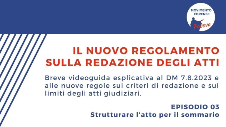 Guida ai principali atti giudiziari: parole chiave
