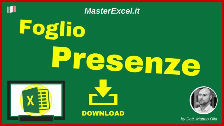 Modello Gratuito di Foglio Presenze Mensile