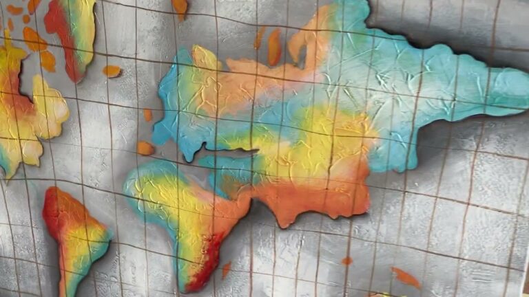 Esplorare il Mondo: Guida all’Utilizzo del Quadro con Cartina Geografica