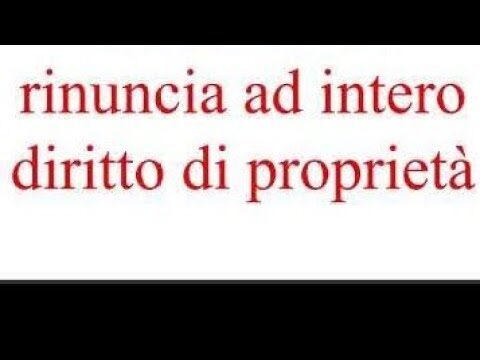 Esempio di Atto di Rinuncia: Modulo Fac Simile