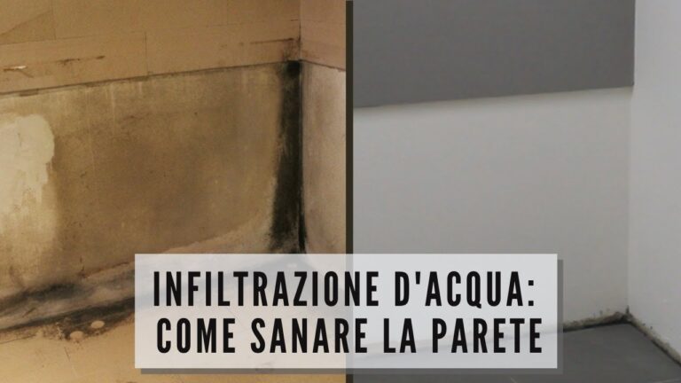 Come risolvere le infiltrazioni d’acqua dal muro
