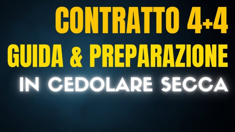 Guida al Modello di Contratto di Locazione 4+4