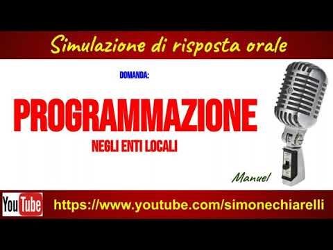 Strumenti di Programmazione per gli Enti Locali
