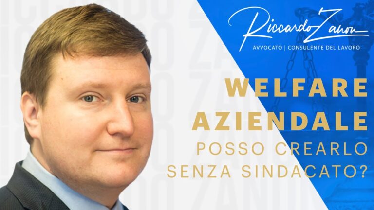 Fac simile welfare aziendale senza accordo sindacale