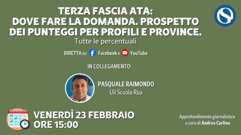 Scuole di Roma alla ricerca di personale ATA