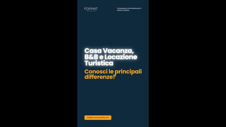 Casa Vacanze vs Bed and Breakfast: Quali Sono le Differenze?